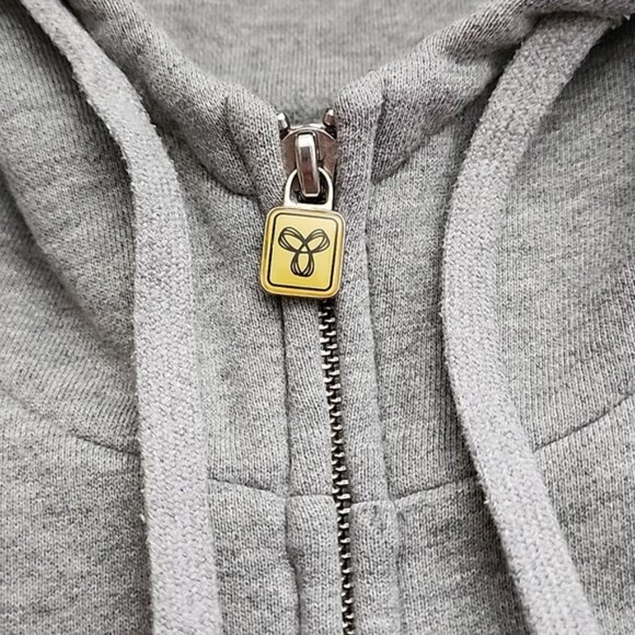 TNA Women's Hoodie Heathered Grey Fleece Lined Front Zip Pockets Size Small - Picture 5 of 12